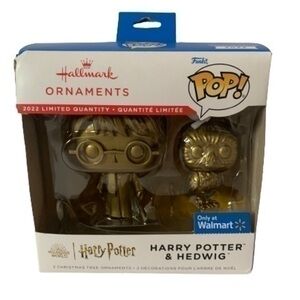 NIB. FUNKO POP! Harry Potter & Hedwig Gold Ornament